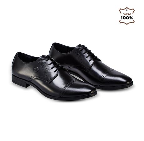 Zapatos de cuero sales de vestir para hombre