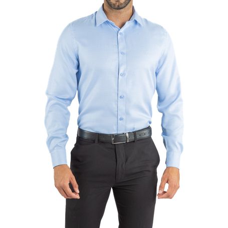 Camisa Celeste Bebe Camisa Marca Bebe Slim Fit Camisa Celeste Bebe