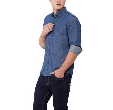 camisas jeans para hombre