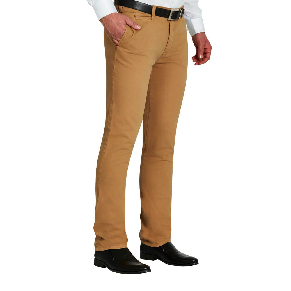 Pantalon Para Hombre Casual Drill Slim Fit Tiendas El